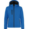 CLIQUE Bunda Padded Hooded Softshell Women, dámská COT67095345002-royal blue M Modrá královská