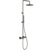 Ravak Espirit sprchová súprava nástenná s termostatom s dažďovou sprchou grafitová X070497