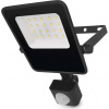 ZS2913 LED reflektor VISIO so senzorom pohybu, 10 W, čierny, neutrálna biela
