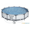 Bazén s konštrukciou Bestway Steel Pro MAX 3,66 m x 76 cm s kartušovou filtráciou