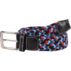 Pásek pletený Casual USG, dětský, royal/red/black Délka: 50 cm