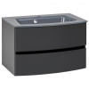 Held SKRINKA S UMÝVADLOM, sivá, grafitová, 80 cm - Kúpeľňové skrinky - 000307010638