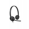 Logitech Headset Stereo H340/ drátová sluchátka + mikrofon/ USB/ černá (981-000475)