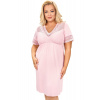 Donna Nočná košieľka Linda - plus size až do 6XL Púdrová ružová 3XL(46)