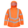 PORTWEST Portwest Dámska zimná bunda Hi-Vis Oranžová, XXL
