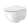 Rea CARTEER závesná WC misa 49x37 Rimless,sedátko Slim SoftClose Biela lesklá C1400 REA-C1400