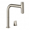 Hansgrohe M71 Drezová batéria M7119-H200 s výsuvnou spŕškou, 2-otvorová inštalácia, sBOX, vzhľad nerezový 73804800-HG