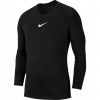 Detská košeľa - Detská košeľa Nike 158 s dlhým rukávom čierna (Nike Dry Park Prvá vrstva JSy T -shirt)