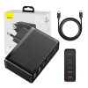 Cestovná nabíjačka Baseus GaN2 Pro Quick 2x USB + 2x USB-C, 100 W, EÚ (čierna)