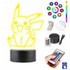 Pikachu Pikachu 16kol LED PLEXIDO DESE LAMP (Pikachu Pikachu 16kol LED PLEXIDO DESE LAMP)