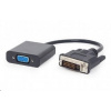 GEMBIRD Redukce DVI-D / VGA (M/F) černá A-DVID-VGAF-01