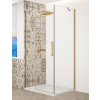 GELCO TRINITY GOLD MATT 110 x 120cm ľavý sprchový kút obdĺžnikový, profil zlato mat, sklo číre, GT5612-11CL-G