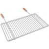 Grilovací rošt DEOS Nerezový grilovací rošt s nastaviteľnou šírkou 50-60x30cm s rukoväťou (DE1302)
