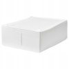 IKEA úložný box/obal na oblečenie/posteľnú bielizeň SKUBB 16 biely 43x53x19cm