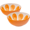 Altom Súprava keramických misek Tropicana pomeranč 12,5 cm, 2 ks