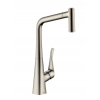 Hansgrohe Metris New Páková kuchynská batéria 320 s vyťahovacou spŕškou, vzhľad nerezový 14820800-HG