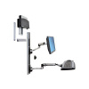 Ergotron LX Wall Mount System with Small CPU Holder - Montážní sada (držák CPU, držák na myš, 2 kry 45-253-026