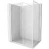 Mexen Kioto-XF sprchová stena Walk-in s rámom 160 x 90 cm, priehľadná 10 mm, biela - 800-160-202-04-20-090-XF