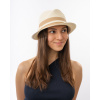 Luxusný dámsky nekrčivý béžový klobúk - Mayser Petra - UV faktor 80 Veľkosť: Unisize (S-XL)