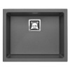 Alveus QUADRIX 50 kuchynský granitový drez so sifónom 56x46 - G-04 Steel, spodná montáž 1108037ST