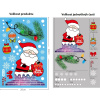 Vianočné samolepky na okná - Santa Claus - rôzne motívy na výber Varianta: Varianta 4