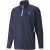 Puma Vista quarter Zip Baselayer Top Mens Navy/Grey L