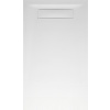 GELCO ELEA 160 x 80cm sprchová vanička obdĺžniková nízka, profilovaná, liaty mramor, biela, PEL16080