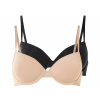 esmara® Dámska podprsenka, 2 kusy čierna/béžová, 85C (100383036)