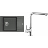 Set Sinks (dřez Vario 780 Titanium 72 + baterie Elka Chrom - lesklý) VA72ELCL