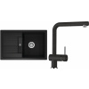Set Schock S30-4 (dřez Lima D-100S Onyx + baterie Epos.120 Onyx)