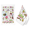Bellatex Kuchyňské utěrky - sada 2 kusů - 40x60 cm růže - růžová