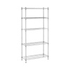 Royal Catering Kovový regál - 35 x 90 x 180 cm - 250 kg - šedý RCMR-1800P25