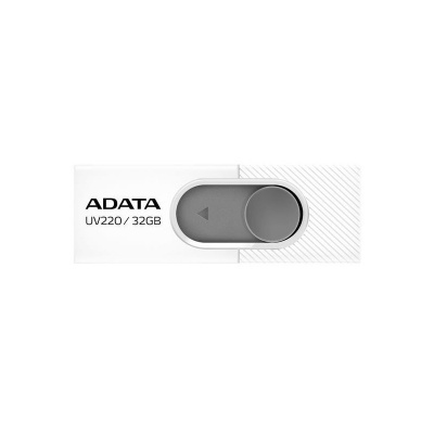 Adata Flash Drive UV220, 32GB, USB 3.0, white and grey AUV220-32G-RWHGY