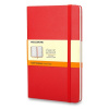 Zápisník Moleskine - tvrdé dosky, S, linajkový - červený