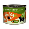 Výhodné balenie Lucky Lou Adult 24 x 200 g - hovädzie a diviak