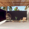 vidaXL Zaťahovacia bočná markíza čierna 180x600 cm 318000