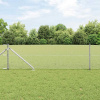 zahrada-XL Plot s stĺpmi Strieborná 0.6 x 10 m Ocel potiahnutá PVC 3353332