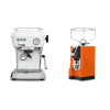 Ascaso Dream ONE, Cloud White + Eureka Mignon Specialita, CR orange