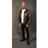 Max Original Leather Pánska kožená bunda OFF ROAD FUR - Brown - 4XL