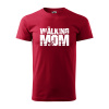 Sablio Tričko s potlačou pre mamičku The walking mom - červené XL