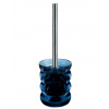 Toaletná kefa so skleneným stojanom tmavomodrá KLEINE WOLKE Verro