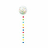 Balón s farebným balónovým chvostom 60cm