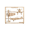 Ugears 2,5D drevené mechanické puzzle Stíhacie lietadlo