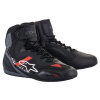 boty FASTER-3 RIDEKNIT, ALPINESTARS (černá/šedá/červená, vel. 45,5)
