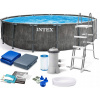 Bazén Intex s kruhovým rámom 457 x 457 cm (Intex INTEX 26742 GREYWOOD rám záhradný bazén 457 x 122 cm)