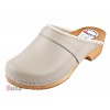 Klasické dámske dreváky P1 béžové - 35 [23,5 cm]