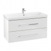 Villeroy & Boch Avento Umývadlová skrinka, 98x51x45 cm, 2 zásuvky, Crystal White A89200B4