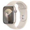 Apple Watch Series 9 41mm Hvězdně bílý hliník s hvězdně bílým sportovním řemínkem M/L