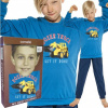 Chlapčenské pyžamo s buldozérom 122-128 Modrá Dlhé