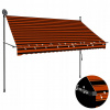 Markíza vidaXL tkanina 250 x 120 cm oranžová a hnedá